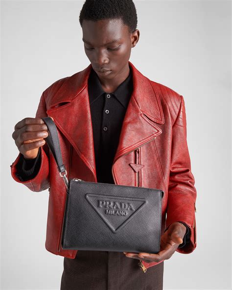 prada clutch bag man